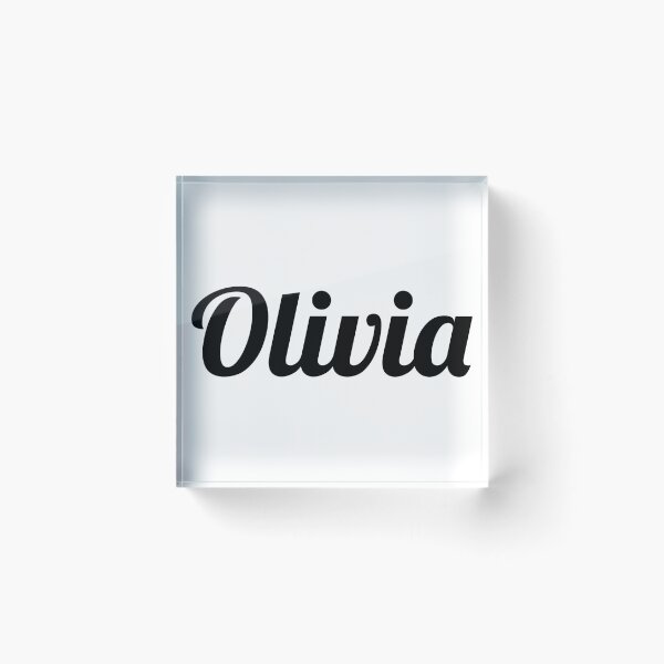 Item preview, Olivia Name Sticker – Bold Script Typography, Aesthetic Girl Name Design, Minimal Black Text designed and sold by PnrArtDesign.