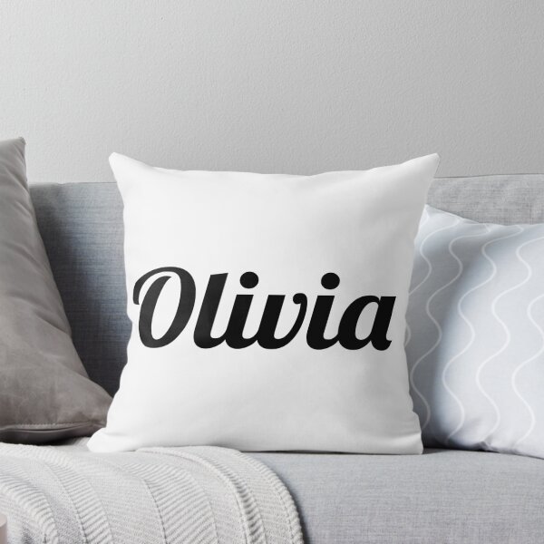 Item preview, Olivia Name Sticker – Bold Script Typography, Aesthetic Girl Name Design, Minimal Black Text designed and sold by PnrArtDesign.