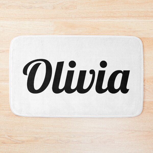 Item preview, Olivia Name Sticker – Bold Script Typography, Aesthetic Girl Name Design, Minimal Black Text designed and sold by PnrArtDesign.