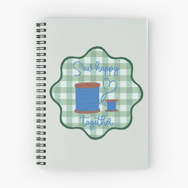 Item preview, Sew Happy Together thread and bobbin gingham green designed and sold by KatelynDesigns-.