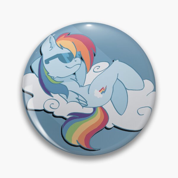 Item preview, Rainbow dash chillaxing 2.0 designed and sold by Sillykittyarts.