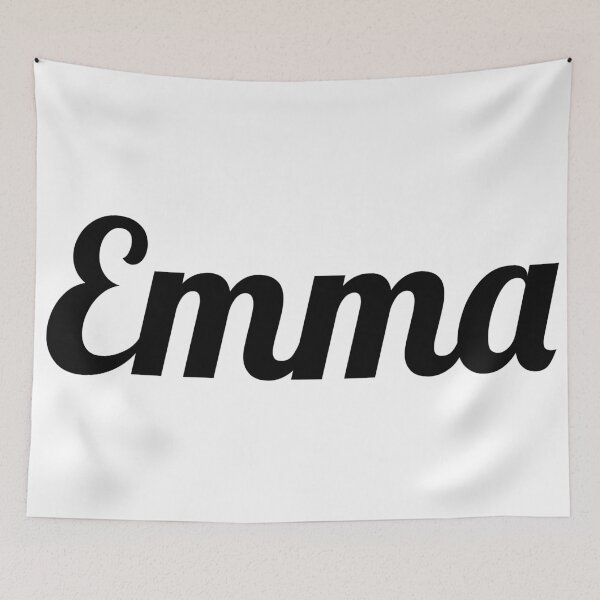 Item preview, Emma Name Sticker – Bold Script Typography, Aesthetic Girl Name Design, Minimal Black Text designed and sold by PnrArtDesign.