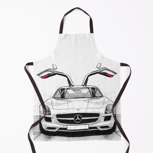 Item preview, Mercedes-Benz SLS AMG Gullwing Sketch Poster Design Wall Art designed and sold by Motorline44.
