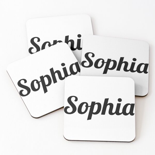 Item preview, Sophia Name Sticker – Bold Script Typography, Aesthetic Girl Name Design, Minimal Black Text designed and sold by PnrArtDesign.