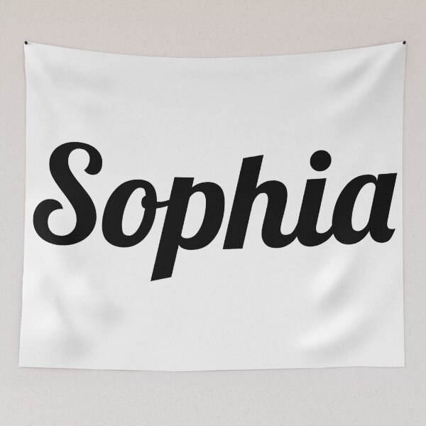 Item preview, Sophia Name Sticker – Bold Script Typography, Aesthetic Girl Name Design, Minimal Black Text designed and sold by PnrArtDesign.