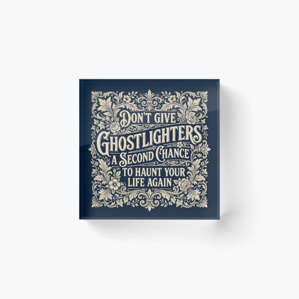 Item preview, Don't Give Ghostlighters Second Chance Vintage Quote designed and sold by MAGICKEY2024.
