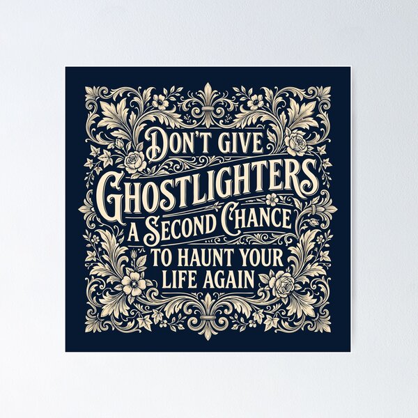 Item preview, Don't Give Ghostlighters Second Chance Vintage Quote designed and sold by MAGICKEY2024.