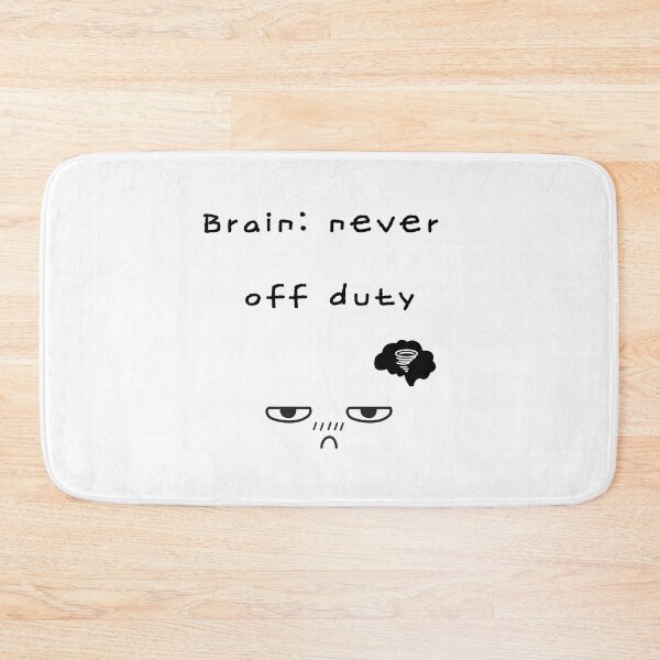 Item preview, Brain Never Off Duty – Overthinking Art designed and sold by mintmono-studio.