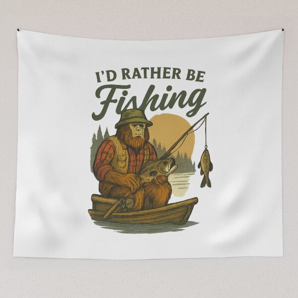 Item preview, I'd Rather Be Fishing designed and sold by LuveraxArt.