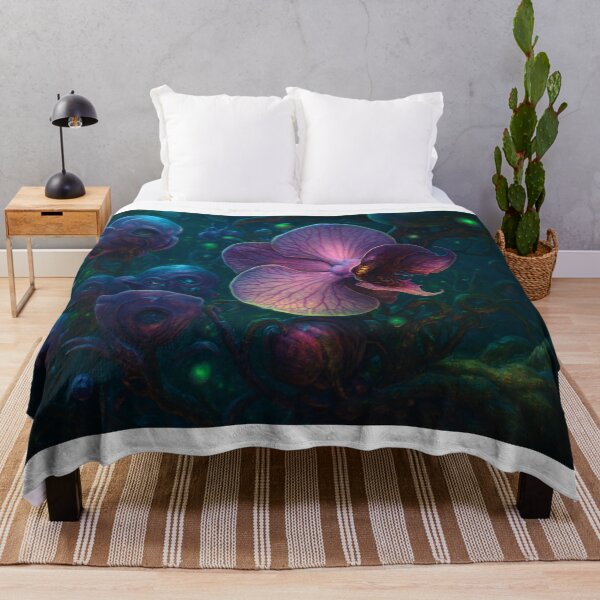 Item preview, Bioluminescent Orchid Beast – Alien Zoo Bloom designed and sold by LuxuryApparels.
