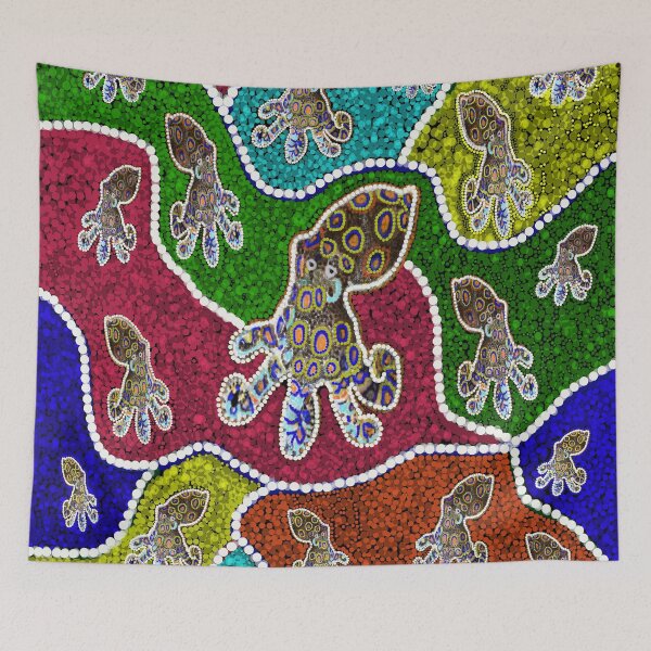 Item preview, Australian Blue Ringed Octopus Dot Art designed and sold by A-Work-Of-Art.