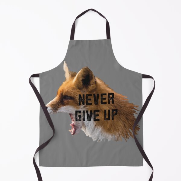 Item preview, Motivational Fox Illustration Never Give Up designed and sold by Arturo Daniel Garcia Palomo.