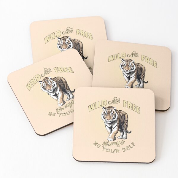 Item preview, Wild and Free Tiger - Always Be Your Self Quote designed and sold by PriyaMagic.
