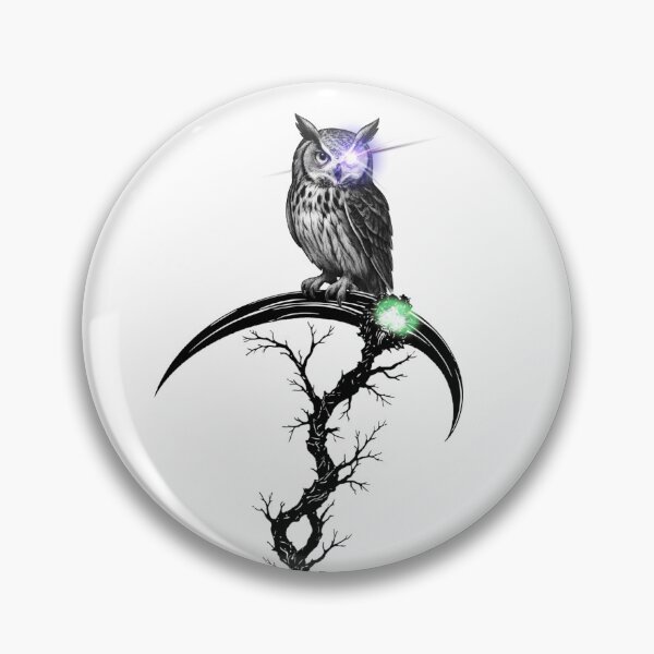 Item preview, Shadow Guardian Owl: The Seeing Guardian (glow version) designed and sold by Bouthilette Boutique.