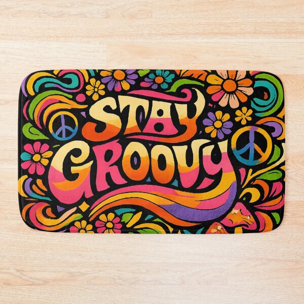 Item preview, Stay Groovy 70s Retro Psychedelic Hippie Design designed and sold by Far Out Goods.