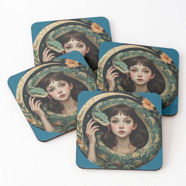 Item preview, A snake woman among fantastic plants. designed and sold by Natalia-Vlad.
