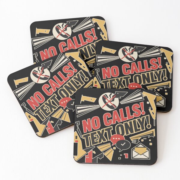 Item preview, No Calls, Text Only designed and sold by JoseloRochaArt.