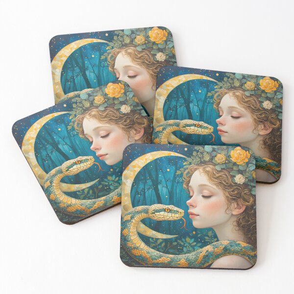 Item preview, A snake woman among fantastic plants. designed and sold by Natalia-Vlad.
