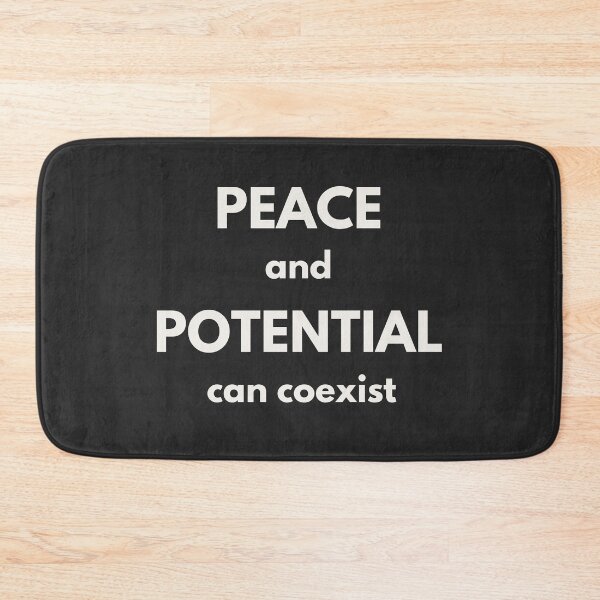 Item preview, Peace And Potential – Statement Tee designed and sold by QuietlyBecoming.