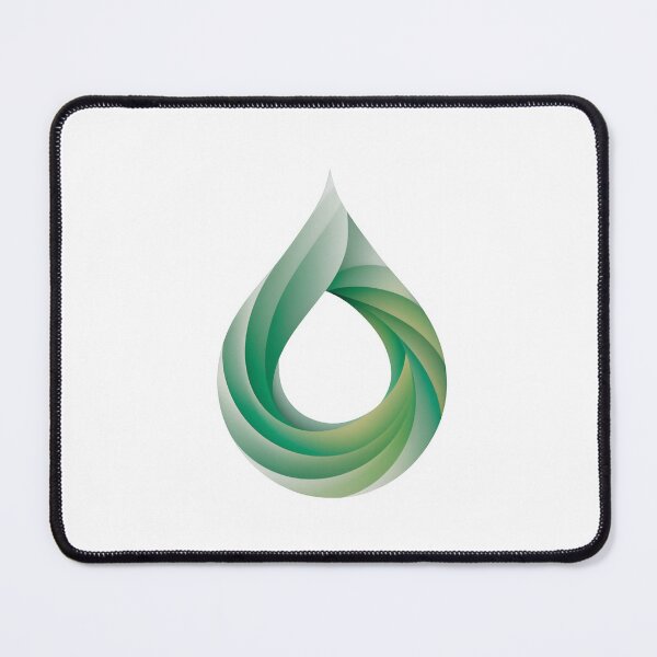 Item preview, Stunning green water drop logo symbolizing eco friendly innovation designed and sold by Creative88Art.