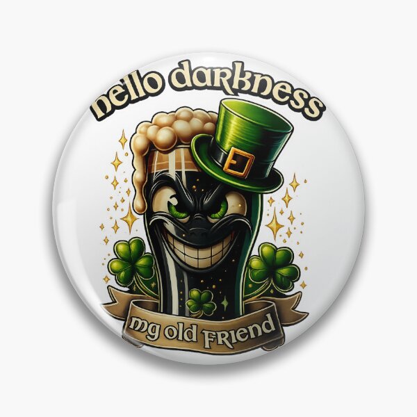Item preview, Hello Darkness My Old Friend Shirt – Funny Irish Stout St Patrick’s Day Design designed and sold by GarnerSupplyCo.