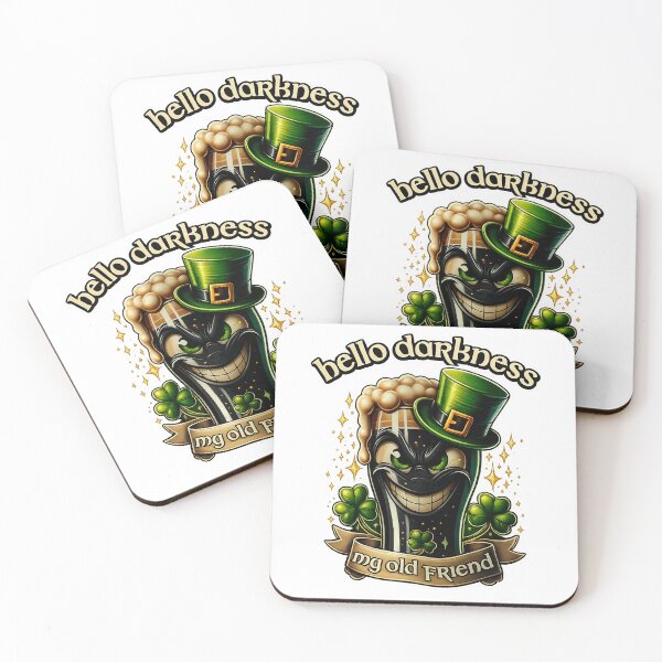 Item preview, Hello Darkness My Old Friend Shirt – Funny Irish Stout St Patrick’s Day Design designed and sold by GarnerSupplyCo.