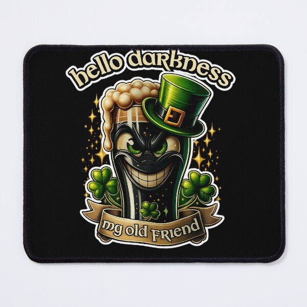 Item preview, Hello Darkness My Old Friend Shirt – Funny Irish Stout St Patrick’s Day Design designed and sold by GarnerSupplyCo.
