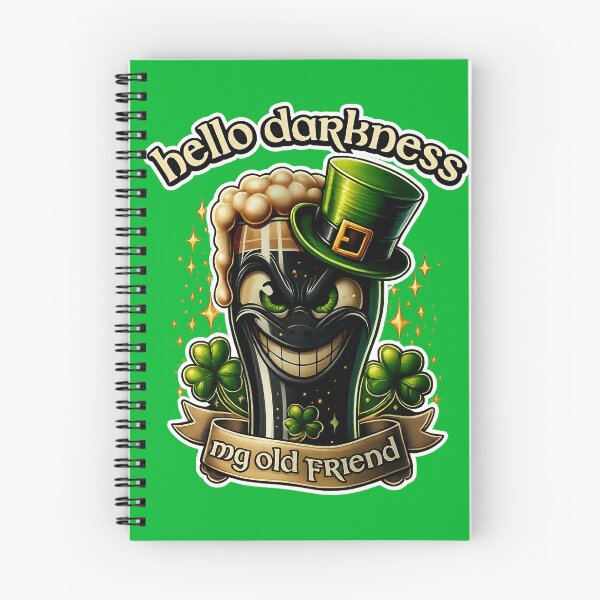 Item preview, Hello Darkness My Old Friend Shirt – Funny Irish Stout St Patrick’s Day Design designed and sold by GarnerSupplyCo.