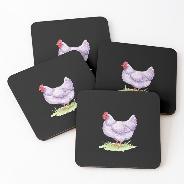 Item preview, Watercolor Lavender Hen designed and sold by Hikmoi.