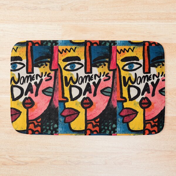 Item preview, Cubist Fauvist Women's Day Abstract Portrait with Bold Colors, Patterns and Distinct Facial Features designed and sold by OlfactoART Studio.