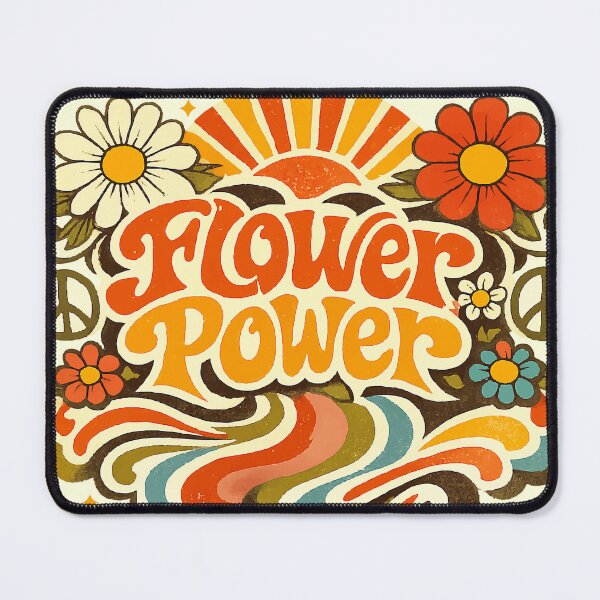Item preview, Vibrant Psychedelic Flower Power 70s Retro Design designed and sold by Far Out Goods.
