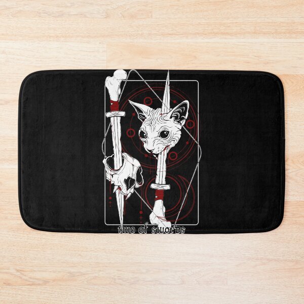 Item preview, Two of Swords - Sphynx Cat Tarot designed and sold by vonKowen.