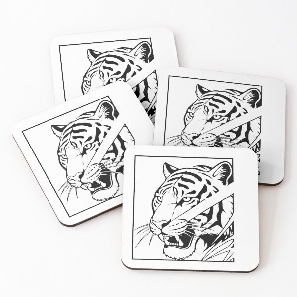 Item preview, Minimalist Black Tiger Line Art designed and sold by Mistique ✨.