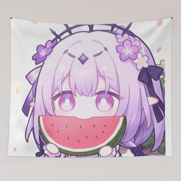 Item preview, Chibi Castorice Eating Watermelon Honkai Star Rail designed and sold by KomiArts.