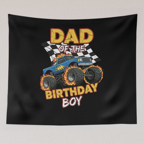 Item preview, Dad Of The Birthday Boy Monster Truck designed and sold by krystalRomanart.