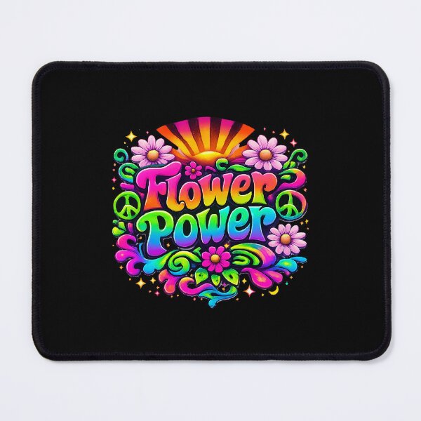 Item preview, Electric Flower Power Neon 70s Psychedelic Art designed and sold by Far Out Goods.