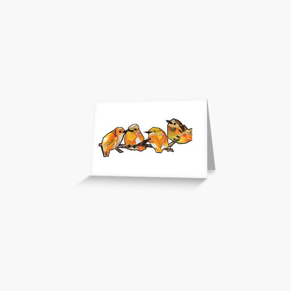 Orange quartet Greeting Card