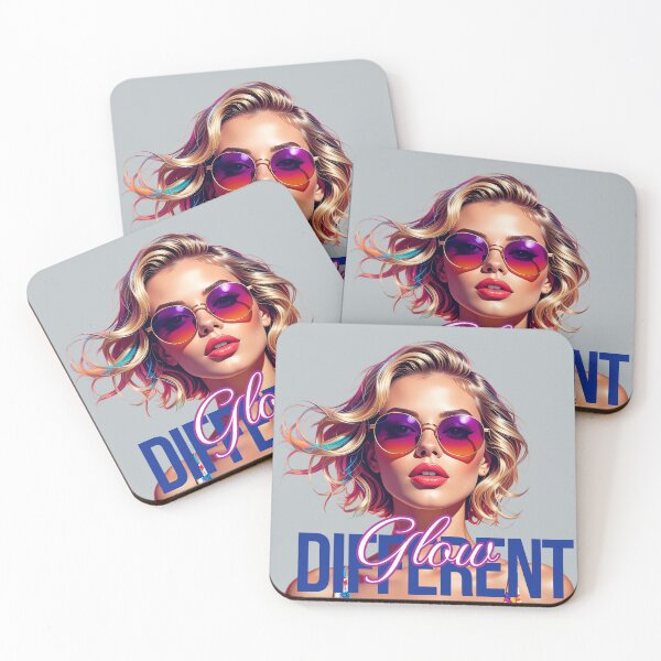 Item preview, Glow Different – Retro Neon Diva Aesthetic Art designed and sold by Teale-Studio.