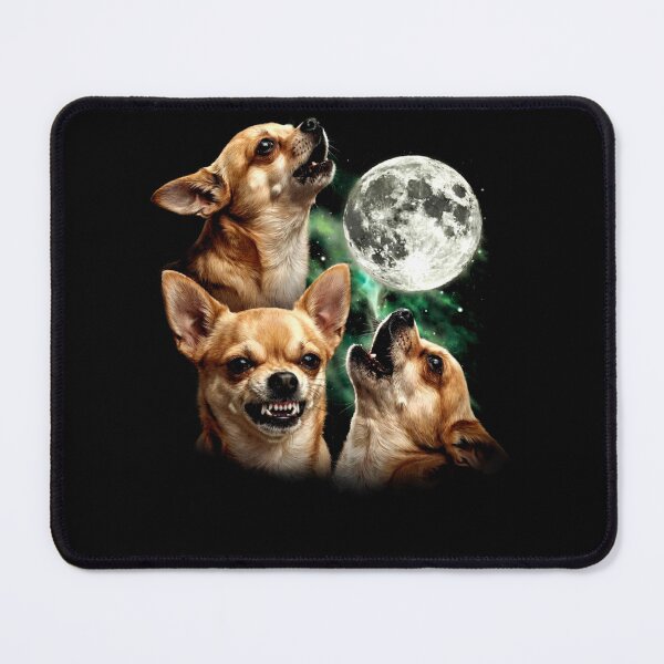 Item preview, Vintage 90s Chihuahua Howling At The Moon designed and sold by krystalRomanart.