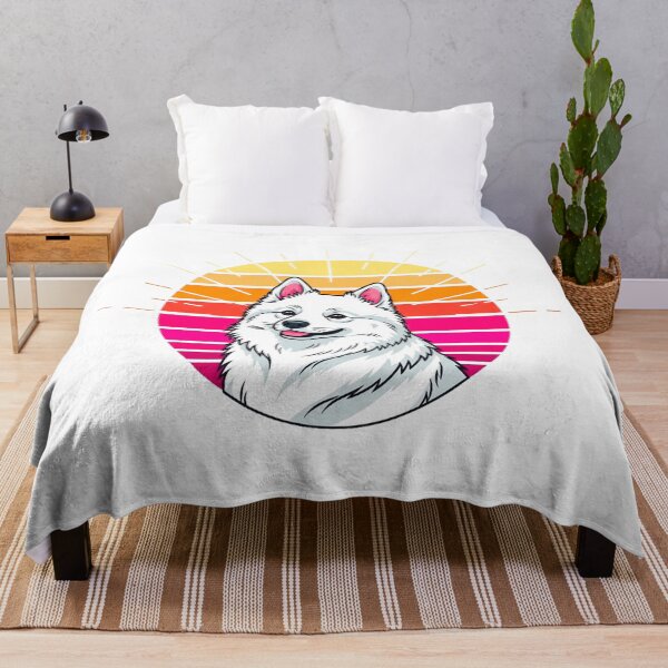 Item preview, American Eskie Dog Retro Sunset designed and sold by Pollock.