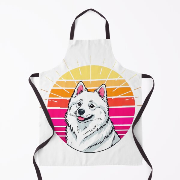 Item preview, American Eskie Dog Retro Sunset designed and sold by Pollock.