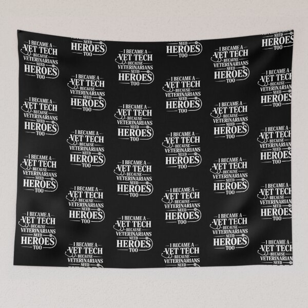 Item preview, I Became a Vet Tech Because Veterinarians Need Heroes Too | Veterinary Technician Gift designed and sold by limos.