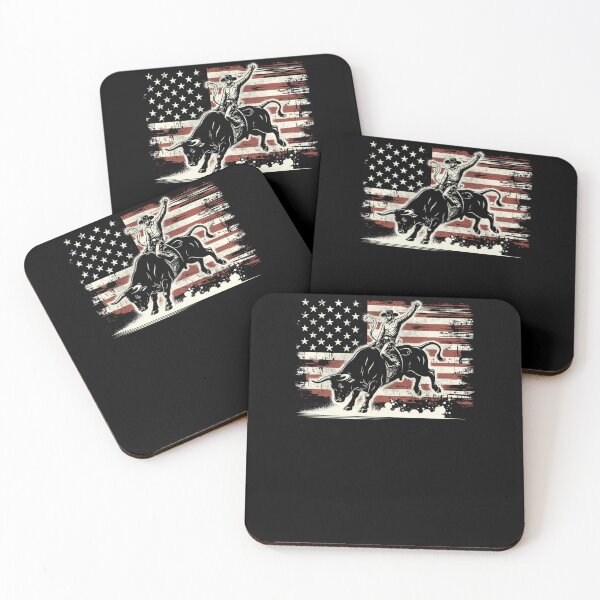 Item preview, Rodeo Rider Bull Patriotic Cowboy designed and sold by krystalRomanart.