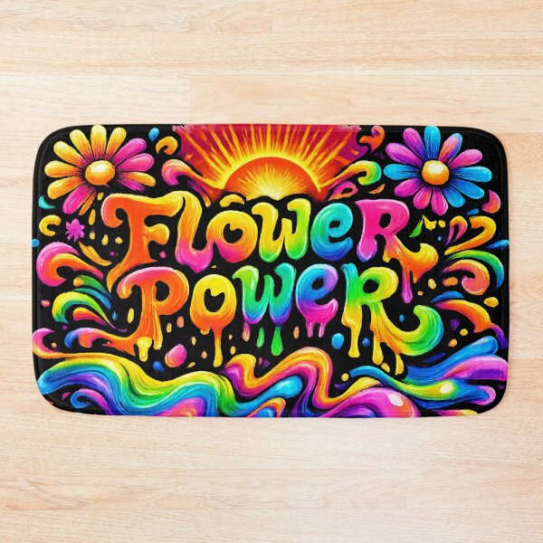 Item preview, Psychedelic Flower Power Retro 70s Groovy Rainbow Design designed and sold by Far Out Goods.