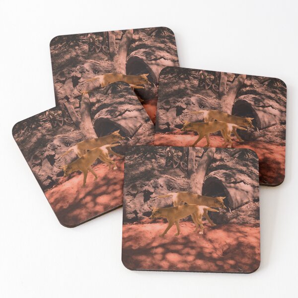 Item preview, Wildlife In The Bush: Two Australian Dingoes designed and sold by A-Work-Of-Art.