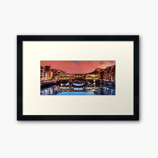 Item preview, Florence, Ponte Vecchio designed and sold by AM FineArtPrints.