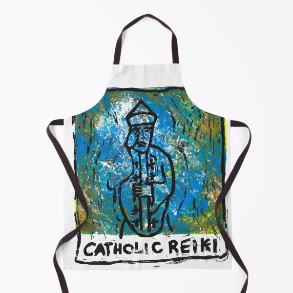 Item preview, Catholic Reiki Blue Green Yellow designed and sold by BarryMayfield.