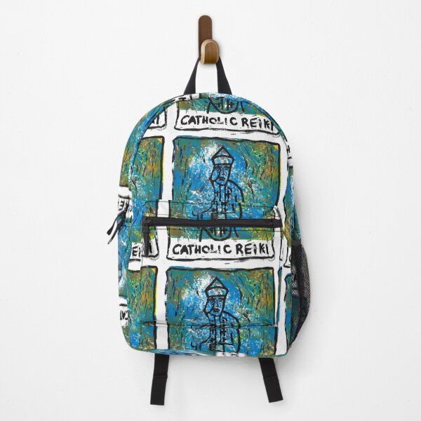 Item preview, Catholic Reiki Blue Green Yellow designed and sold by BarryMayfield.