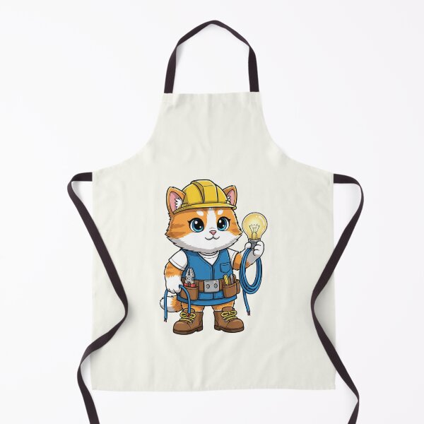 Item preview, Electrician Worker Cat designed and sold by HoopeStylee.