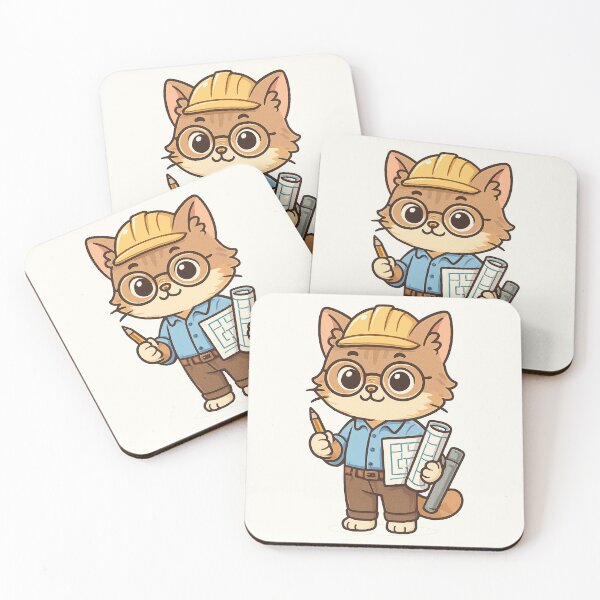 Item preview, Cute Architect Cat designed and sold by HoopeStylee.